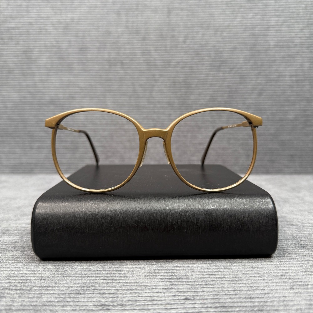 Carbonyl by Viva‎ Vintage Round Gold Eyeglasses Frames Japan Mod 728 Col 044 140